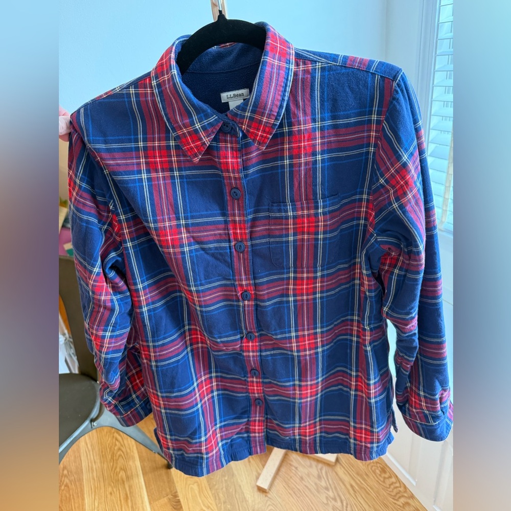 L.L. Bean Fleece-lined Shacket (women's size small)